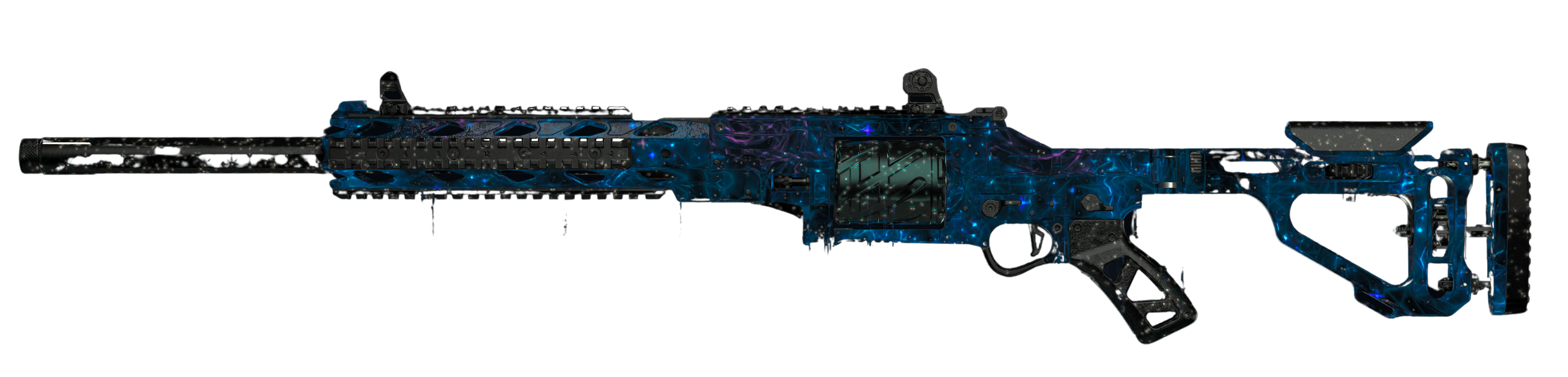 WARDEN 308 weapon art with Singularity camo